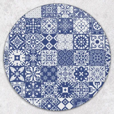 Produktbild von Glas-Herdabdeckplatten Glaskeramikkochfeld-Abdeckung Spritzschutz Glas Runden Schneidebrett fi40 cm - Mosaik-Fliesen