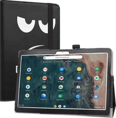 Produktbild von Tablet-Hülle Für Archos T96 9,6"" Kunstleder Schwarz Mit Muster Mit Stand