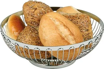 Produktbild von APS 30200 Brot- und Obstkorb, Edelstahl, Ø 17,5 cm, Höhe 7 cm