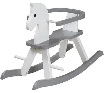 Immagine prodotto di Wooden Rocking Horse - ROBA - Removable Safety Bar - White Lacquered