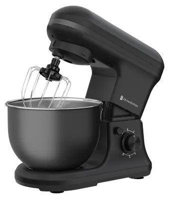 Produktbild von KitchenBrothers Küchenmaschine - 1200W - Küchenroboter - 5L - Mixer mit Rührschüssel - Küchenmixer - Mattschwarz
