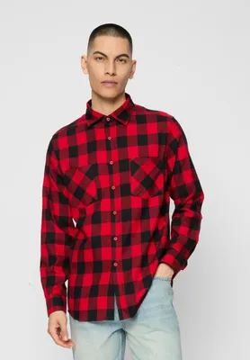 Produktbild von Urban Classics Kariertes Hemd für Männer Unifir rot schwarz S