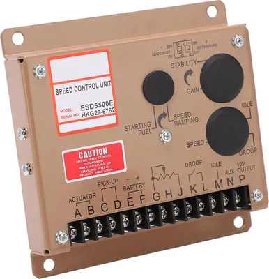 Obrázok produktu pre ESD5500E Elektronický regulátor motora Dieselový generátor Sada pomalého štartu Regulátor voľnobežných otáčok 12V 24VDC