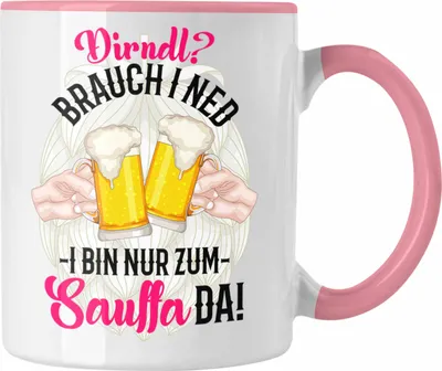Produktbild von Trendation -  Dirndl Lustiger Spruch Geschenkidee Deko Dekoration Dirndl  (Rosa)
