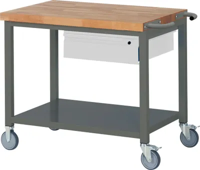 Produktbild von STIER Fahrbare Werkbank Premium mit 1 Schublade und Ablageboden BxTxH 1000x700x880 mm