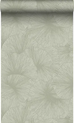 Produktbild von Origin Wallcoverings Tapete 3D Muster Blätter Graugrün 53 cm x 10.05 m