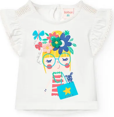 Produktbild von Boboli Knit Kurzarm-t-shirt Wei 5 Years Wei 5 Years