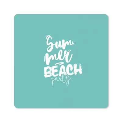Produktbild von MuchoWow® Mauspad Mousepad Sommer - Strand - Blau 20x20 cm - Mousepads - Maus Mat - Pad - Mausunterlage - Desk Mat - Bureauartikeln