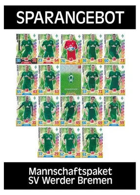 Produktbild von Topps Match Attax - 2017/18 - Mannschaftspaket - SV Werder Bremen
