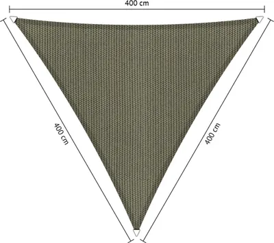 Immagine prodotto di SHADOW COMFORT 4 x 4 x 4 m Tenda da sole triangolare Desert Storm Stesso lato
