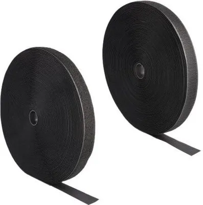 Obrázek produktu pro DELOCK Strapazier Klettband Haft u. Flauschband 25mx25mm SW