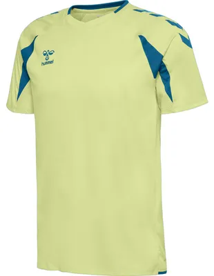 Image de Maillot Hummel Hmlcore 2.0 S/S - jaune citron pâle/ciel, taille : M