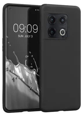 Produktbild von kwmobile Handyhülle für OnePlus 10 Pro 5G Hülle - TPU Case - Kabelloses Laden - Schutzhülle Cover in Schwarz matt