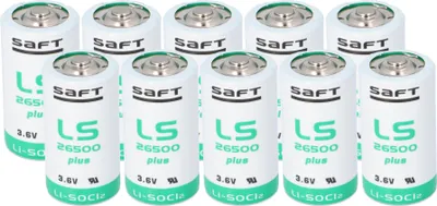 Image de 10x SAFT Pile lithium Baby C LS 26500 PLUS 3,6V 8,5Ah Lithium chlorure de thionyle