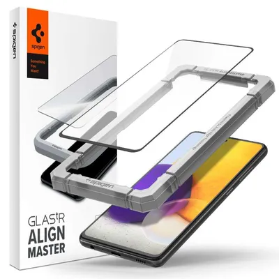 Immagine prodotto di Spigen AlignMaster GLAS.tR, Samsung, Galaxy A52s 5G / A52 5G / A52, nero, 1 pezzo