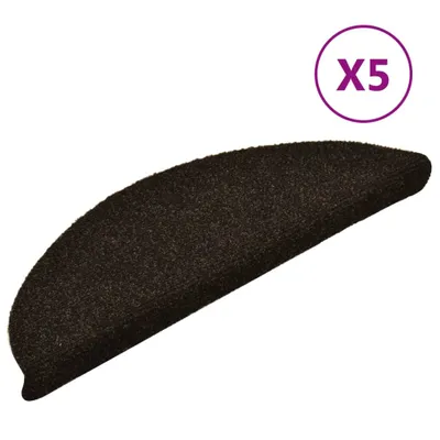 Produktbild von Selbstklebende Treppenmatten 5 Stk. Dunkelbraun 56x17x3cm