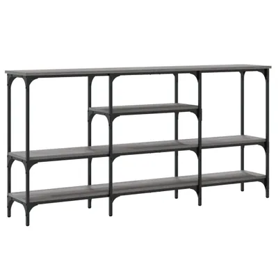 Immagine prodotto di Tavolo consolle grigio Sonoma 160x29x80 cm materiale a base di legno