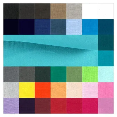 Produktbild von Bündchen Meterware glatt - Bündchenstoff Uni - Schlauchware - Bündchenware - Strick * 25 cm x 70 cm (35 cm im Schlauch) * , Farbe: 104 türkis