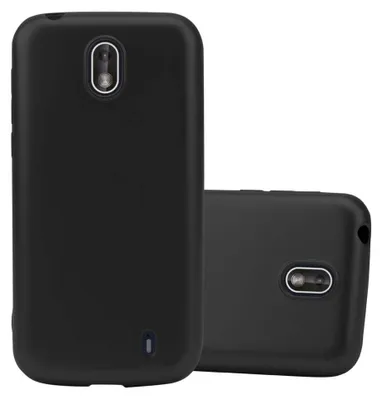 Immagine prodotto di Cadorabo custodia protettiva per Nokia 1 2018 cover in nero custodia per telefono cellulare TPU custodia in silicone cover case