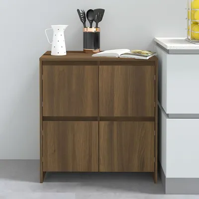 Obrázok produktu pre vidaXL Príborník hnedý dubový vzhľad 70x41x75 cm odvodený výrobok z dreva