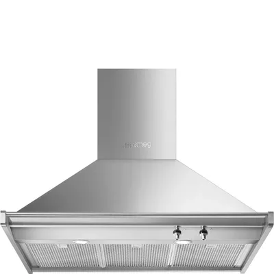 Produktbild von Smeg Clasica Trapezoid Kd90hxe Dekorative Dunstabzugshaube 90 Cm Silber One Size / EU Plug 220V Silber One Size