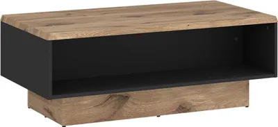 Produktbild von Couchtisch PARDOO Viking Eiche Holznachbildung Anthrazit mit offenem Fach