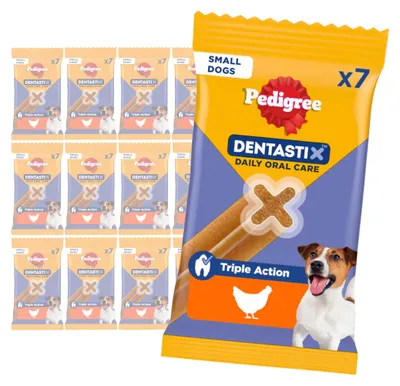 Produktbild von Pedigree DentaStix 15 x 110 g Zahnpflege-Leckerlis für kleine Hunde (105 Stück)