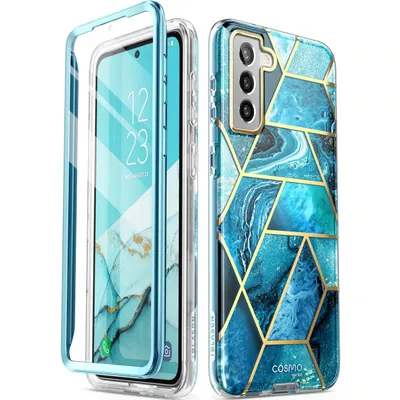Produktbild von i-Blason Cosmo GALAXY-S22- -SP-OCEAN, Cover, Samsung, Galaxy-S22, 15,5 cm (6.1"), Blau