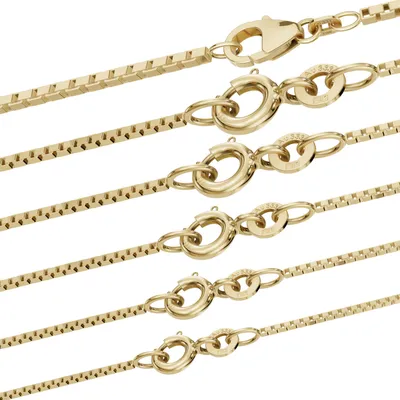 Produktbild von Goldkette Venezianerkette Halskette Breite 0,7 mm 38 cm 333 - 8 Karat Gold