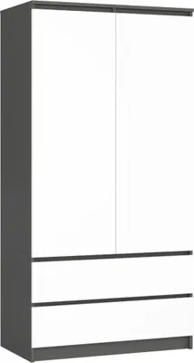 Image de Armoire à tiroirs 90 cm LOTA - gris / blanc