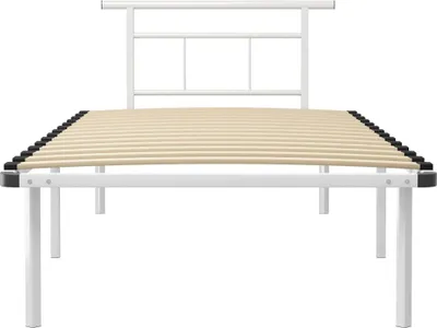 Produktbild von "Winter Sale" Klassische Betten - Weiß Bettgestell Weiß Metall 100x200cm DE9737168