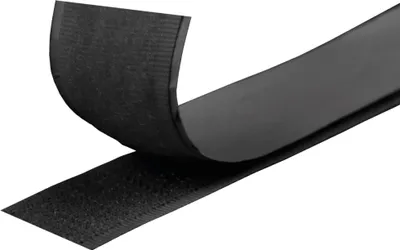 Immagine prodotto di Nastro con gancio e occhiello Pro Home 300 cm "Nero" Nastro con gancio e occhiello cucibile Extra forte