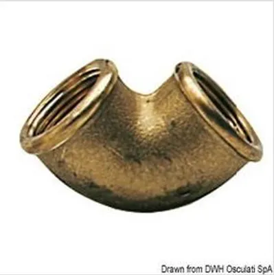Immagine prodotto di Gomito in ottone 90° MF-MF 1 1/4" per impianti idraulici Osculati 17.226.04