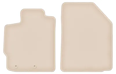 Produktbild von DURBAN Beige Velours-Fußmatten vorne für Toyota Yaris II Schrägheck (2005-2011)