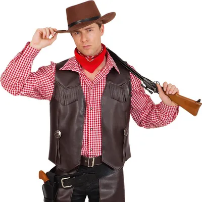 Produktbild von Cowboy Weste braun 52/54