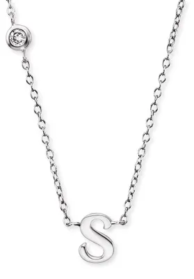 Produktbild von Engelsrufer Damen Halskette aus Sterling Silber mit Anhänger Buchstabe S - beset