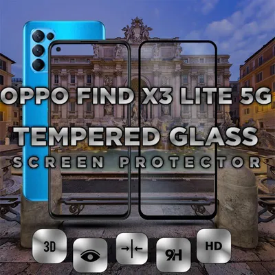 Obrázok produktu pre 1-balenie OPPO FIND X3 LITE 5G Ochranné sklo na displej - Tvrdené sklo 9H - Super kvalita 3D