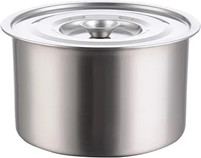 Obrázok produktu pre Nerezový hrniec, priemer 14 cm, s pokrievkou, vhodný na polievky a vývary