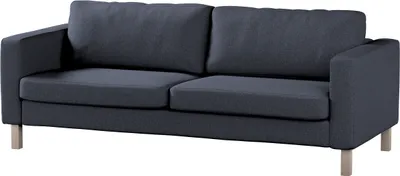 Produktbild von Dekoria Bezug für Karlstad Schlafsofa, dunkelblau, Bezug für Karlstad 3-Sitzer ausklappbar