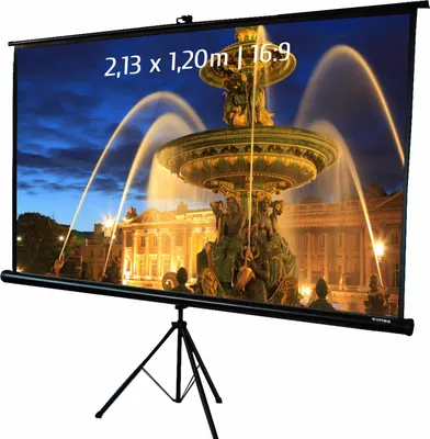 Produktbild von KIMEX 043-2014, Manuell, 2,13 m, 120 cm, 16:9, Schwarz, Weiß