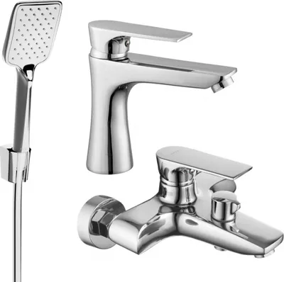 Produktbild von Mexen Axel R62 Badewannenset, Chrom - 73803R62-00