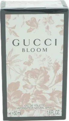 Produktbild von Gucci Bloom, Frauen, 50 ml, Nicht nachfüllbare Flasche, Bergamotte, Zitrone, Mandarine, Neroli, Jasmin, Orangenblüte, Tuberose, Moschus, Sandelholz