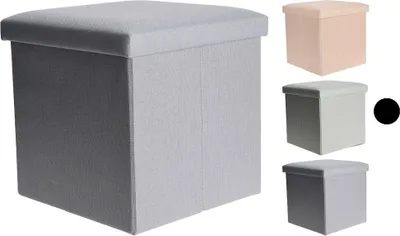 Produktbild von HOMESTYLING Hocker / Sitz mit Stauraum grau grün KO-101000530grün