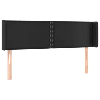 Immagine prodotto di vidaXL Testiera con orecchie Nero 147x16x78/88 cm Pelle finta