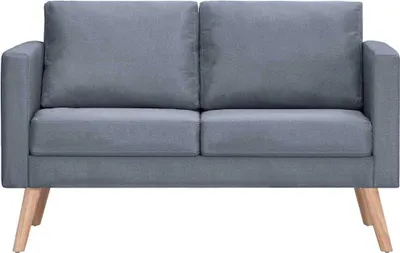 Produktbild von vidaXL Sofagarnitur 2-Sitzer und 3-Sitzer Stoff Dunkelgrau
