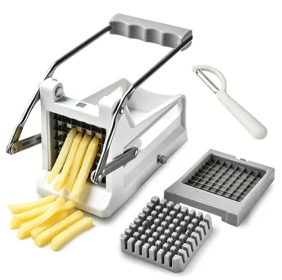 Produktbild von Edelstahl Pommes Schneider mit 2 Schneidgrößen