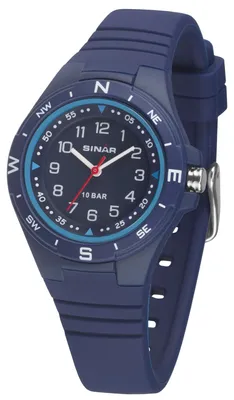 Produktbild von Sinar XB-23-2 Uhr Junge Kinderuhr Silikon blau