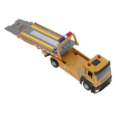 Obrázek produktu pro Model plošinového přívěsu,Model plošinového přívěsu 1/32,Hračka plošinového přívěsu v měřítku 1/32,Hračka plošinového nákladního automobilu,Model plošinového přívěsu ze slitiny,Přívěs ze slitiny 1/32