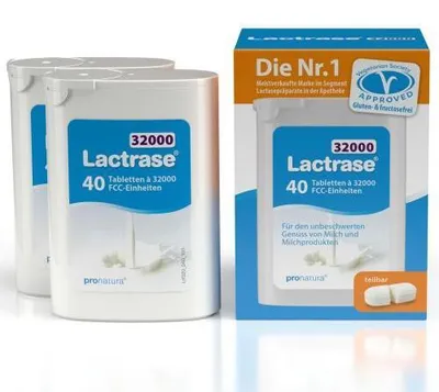 Immagine prodotto di Lactrase 32.000 compresse Fcc divisibili in dispenser 2X40 pz