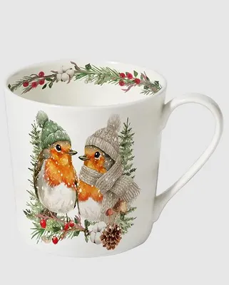 Produktbild von Kaffeebecher süße Rotkehlchen, Tasse Kaffee, Teetasse, Vögel